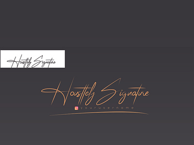 Luxury signature logo