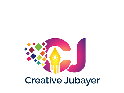 Creative Jubayer Logo branding creative logo digital logo logo logo design minimalist logo modern logo name focused logo unique logo