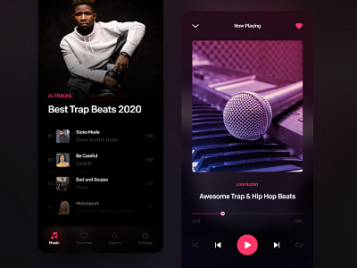 Music Player app design application ios mobile mobile ui music app music player player ui ux