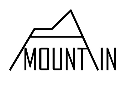 MOUNTAIN adobe illustrator branding design illustration illustrator logo logo design logo mark minimal vector