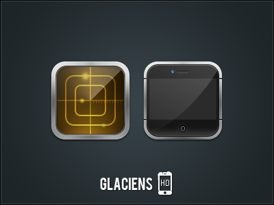 Glaciens - Compass and Phone compass design glaciens icon phone