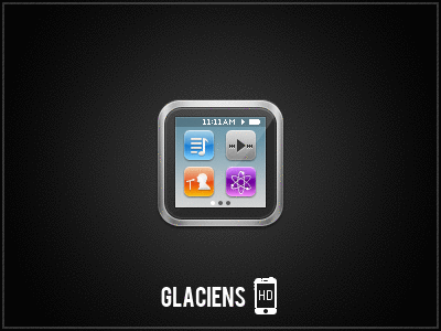 Glaciens- iPod Nano animated design gif glaciens icon ipod nano