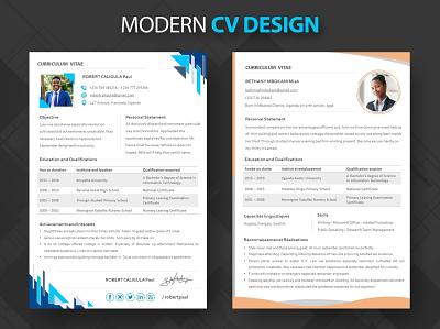 Modern CV Design cv cv design cv resume cv resume template cv template fleedtech photoshop