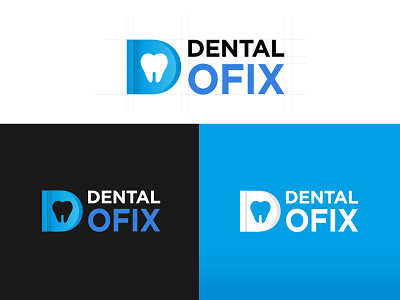 Dental Ofix Logo adobe illustrator branding dental design graphic design lettermark logo logo design logos