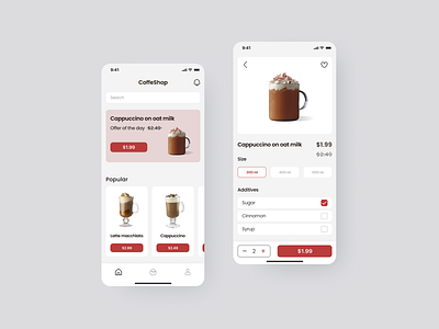 Coffee app app appdesign application coffee app coffeeapp design mobile ui uiapp ux uxapp
