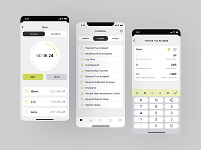 Aviation calculator app app appdesign application aviation calculator design mobile ui ux