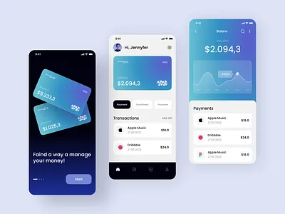 Finance app app appdesign application design finance financeapp mobile ui ux uxui