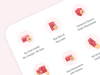 Icons for udaan branding design icon illustration interface mob udaan