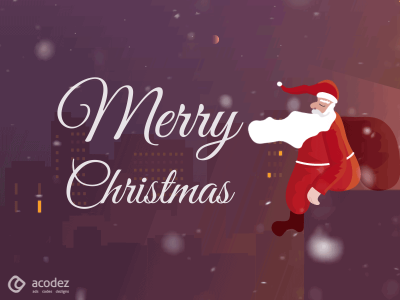 Happy Xmas 2017 2d after effects animation character christmas graphics house motion santa vishvecotor xmas