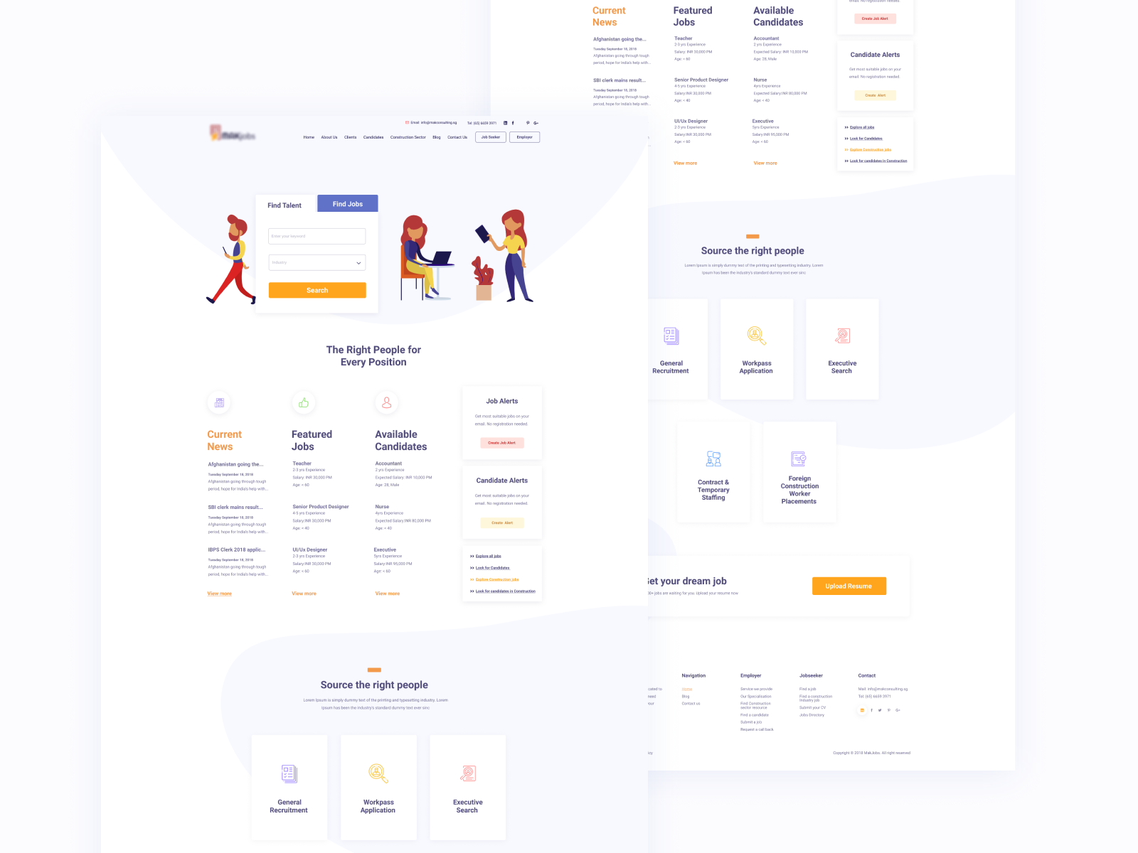 Job Portal by Vish Vector⚡️ on Dribbble