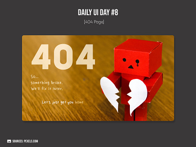 Daily UI Day 8 - 404 Page 404 404page abodexd adobe dailyui design ui uidaily uidesign xd xddailychallenge