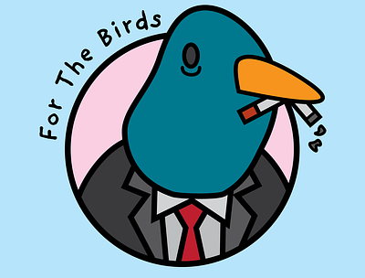 For The Birds branding design icon illustration logo