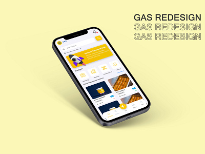 GAS redesign graphic design shopping ui