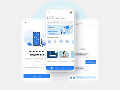 Kyuhealth Mental Health Apps app doctor figma health ui ux