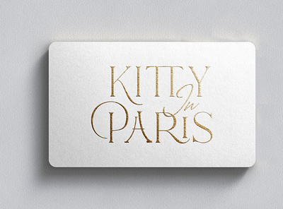 Kitty in Paris logo fashion logo paris logo