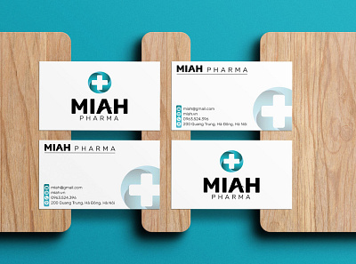 Miah Card branding card business graphic design logo