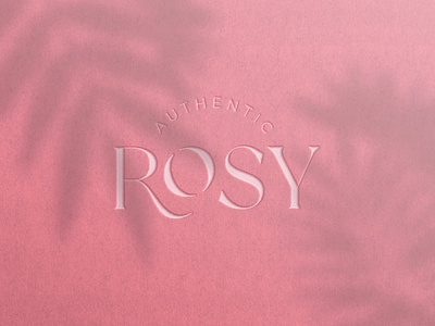 Rosy Authentic authentic beauty branding design fashion graphic design logo logodesign luxury type