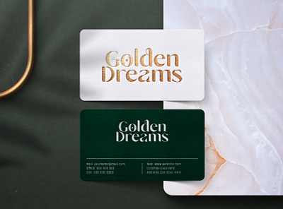 Golden Dreams - Logo by Brandall Agency branding cosmetic golden graphic design logo moon