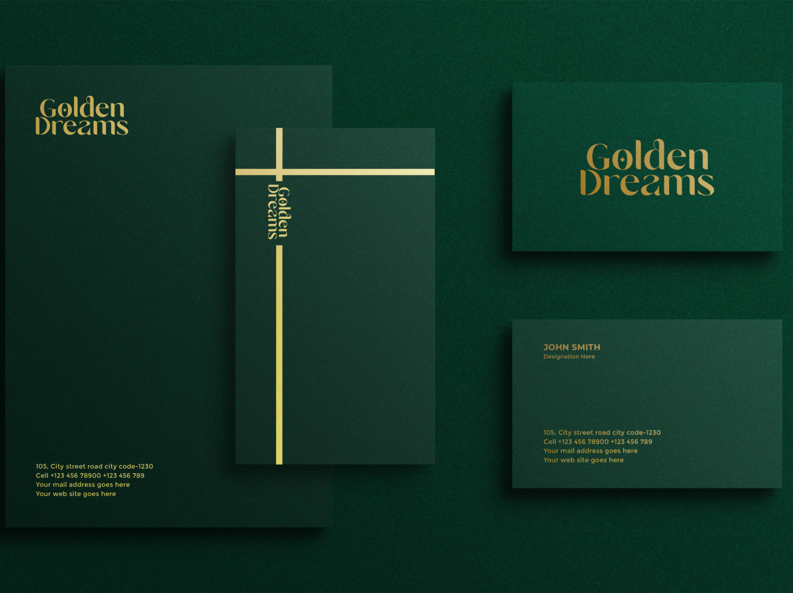 Golden Dreams - Logo by Brandall Agency by Minnv.design on Dribbble