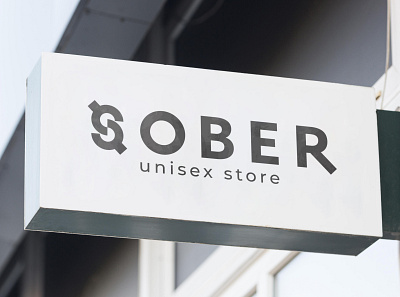 SOBER - unisex store | Logo branding fashion logo logotypo store typo unisex