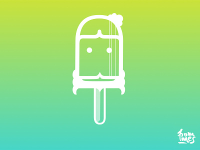 The popsicle character cream design gradient ice illustration popsicle summer typic typicappofficial typography