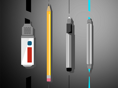 Tools assemblyapp copic marker design edding fineliner iampomes illustration pencil pens pommes tools vector