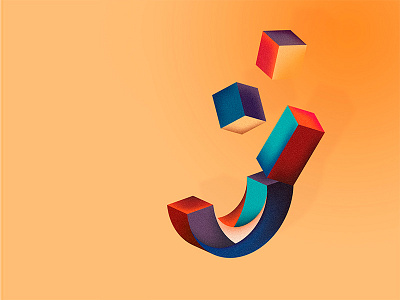 J for 36 days of type 36 days of type 36days j colorful illustration jenga letter lettering mannheim pommes typography vector