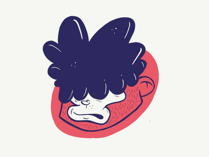 Face ape monkey character face character design sketch procreate ipadpro illustration