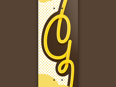 36 days of type - Gold 36 days of type font g gold graphic illustration skateboard skateboarddesign skateboarding typography vector