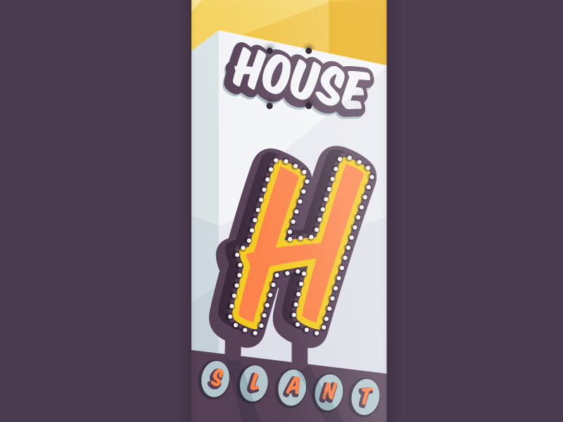 36 days of type - House vector 36 days of type h skateboard graphic illustration font skateboarding skateboarddesign sign house typography