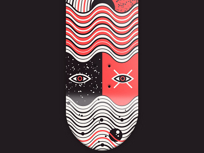 36 days of type - Wavy 36 days of type font graphic illustration skateboard skateboarddesign skateboarding typography vector w wave wavy