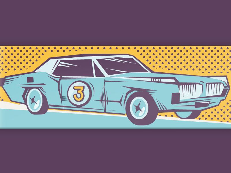36 days of type - 3 typography oldtimer car skateboarddesign skateboarding font illustration graphic skateboard 3 36 days of type vector