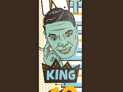 36 days of type - N like Nat King Cole 36 days of type font graphic illustration music n nat king cole skateboard skateboarddesign skateboarding typography vector