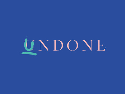 Undone graphic iampommes illustration logo logo design logotype mannheim personal pommes typography undone vector