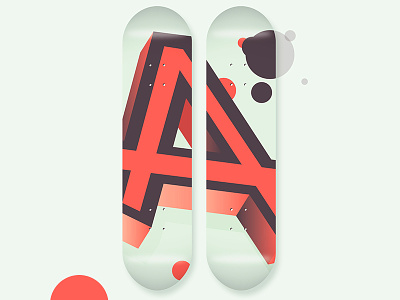 A 36 days of type 36daysoftype decks font iampommes illustration mannheim pommes skate skateboard skateboard graphics skateboarddesign skateboarding typography vector