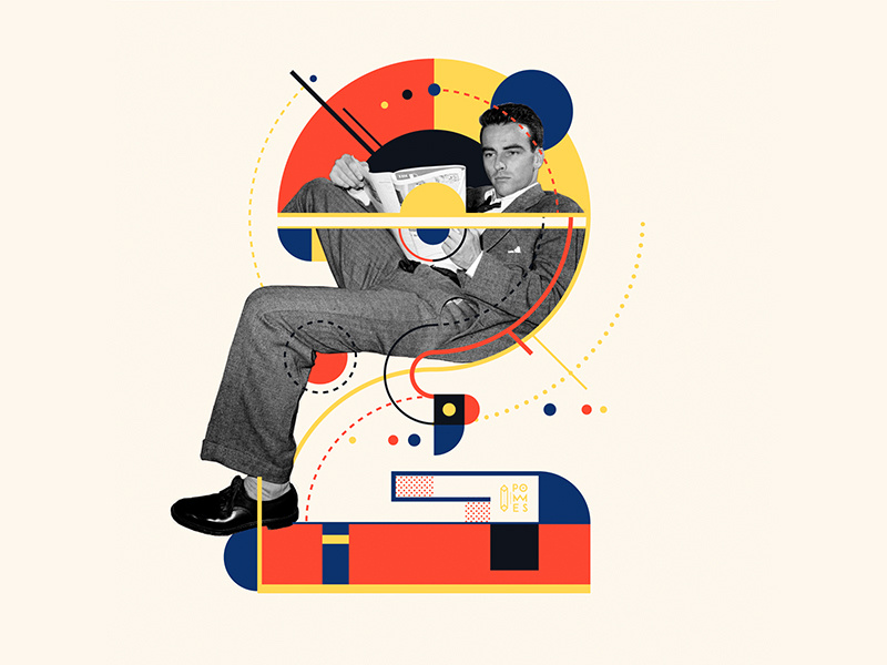 Bauhaus - 2 collageart 36days-2 collage bauhaus100 bauhaus 36daysoftype design graphic 36 days of type mannheim iampommes typography pommes vector illustration