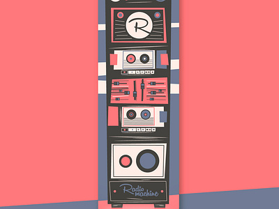 Radio machine skateboard design