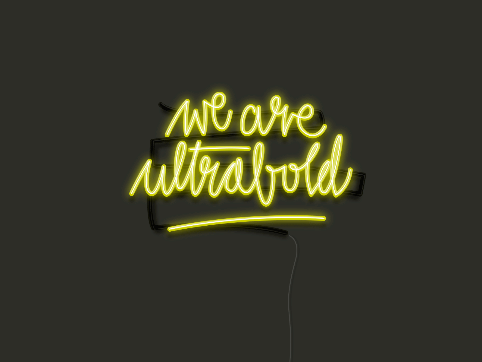We are ultra(b)old agency animation blink calligraphy dark design gif handmade illustration lettering light mannheim neon neon light old typography ultra old ultrabold vector yellow