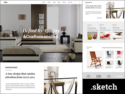 Furniture Website furniture ui design web website