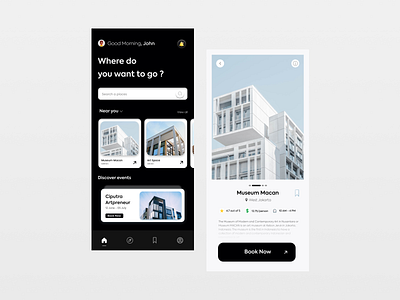 La Tours - Travel App clean design events ios minimal mobile tours travel trip tuorism ui ux vacation