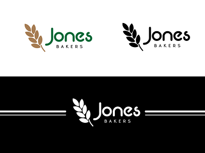 Jones Bakery branding debut design dribbble flat illustration logo minimal new vector website