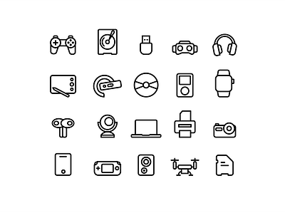 Gadgets design flat icon icon design icon set iconography icons ui vector vector art vector illustration