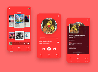 Music App app challenge debut design dribbble dribble minimal new ui