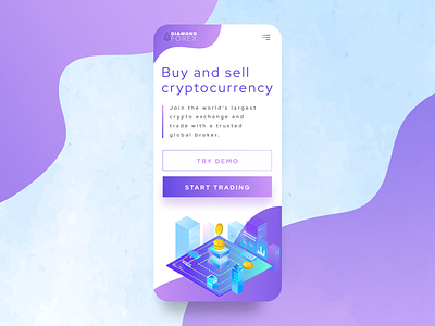 Cryptocurrency mobile design