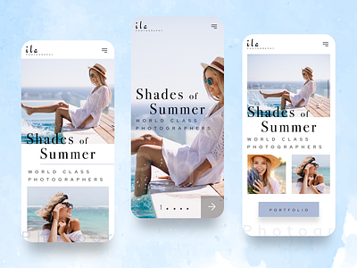 Photography website beach clothes creative design fashion graphic design hotel iphone lifestyle modern photographer photography summer swimming pool swimwear uidesign user experience uxdesign webdesign women