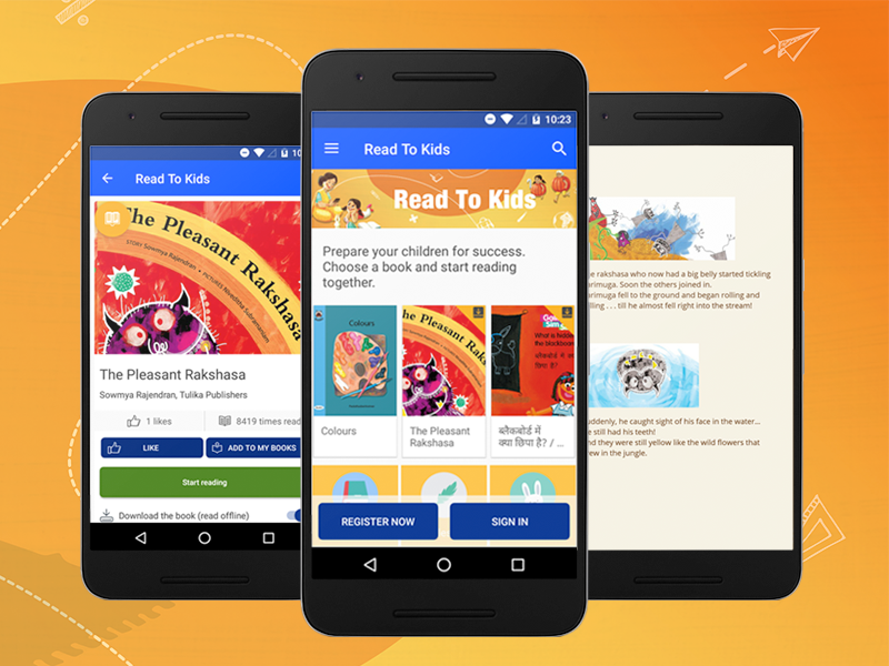 Children's reading app design by Davina S on Dribbble