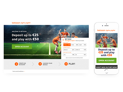 WorldCup landing page design