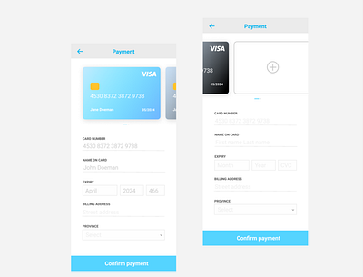 dailyUI #2 checkout credit card dailyui
