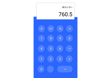 dailyUI #4 calculator dailyui