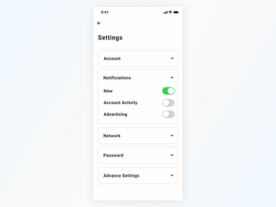 dailyUI #7 daily ui settings user